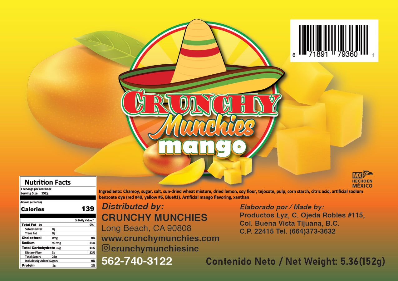 Crunchy Munchies Michelada Mango Flavor