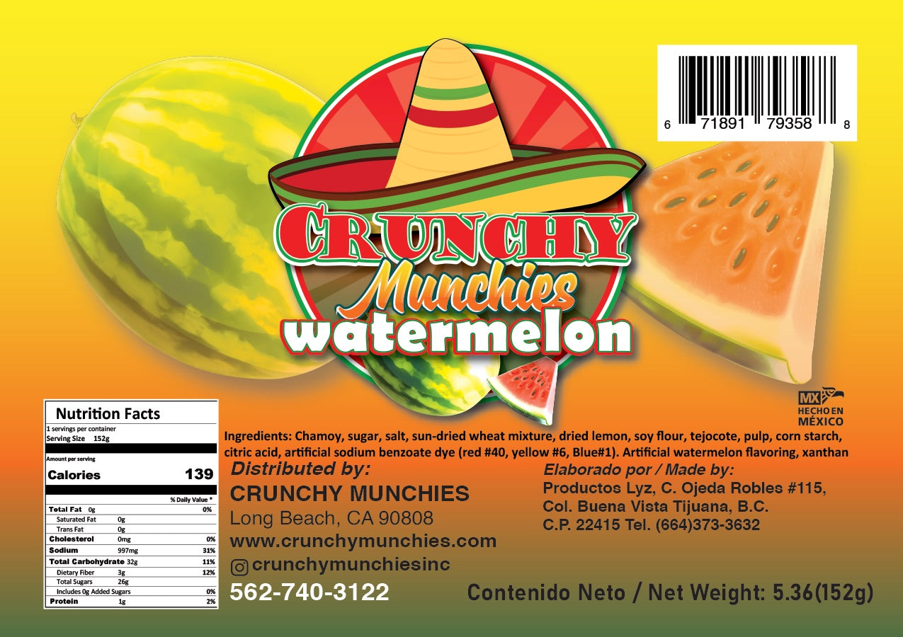 Crunchy Munchies Michelada Watermelon Flavor