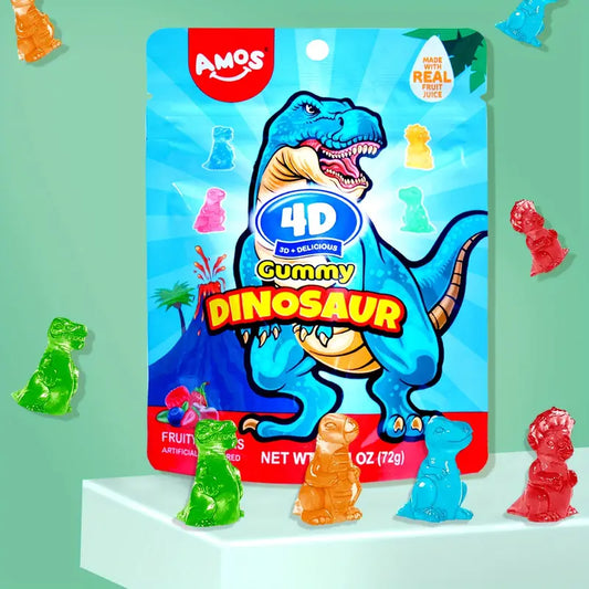 Dinosaurs standing 7OZ -4D Gummy