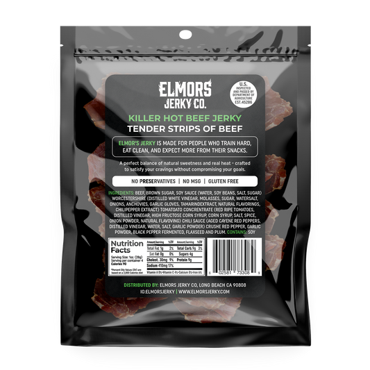Elmors Jerky co Killer Hot 4oz