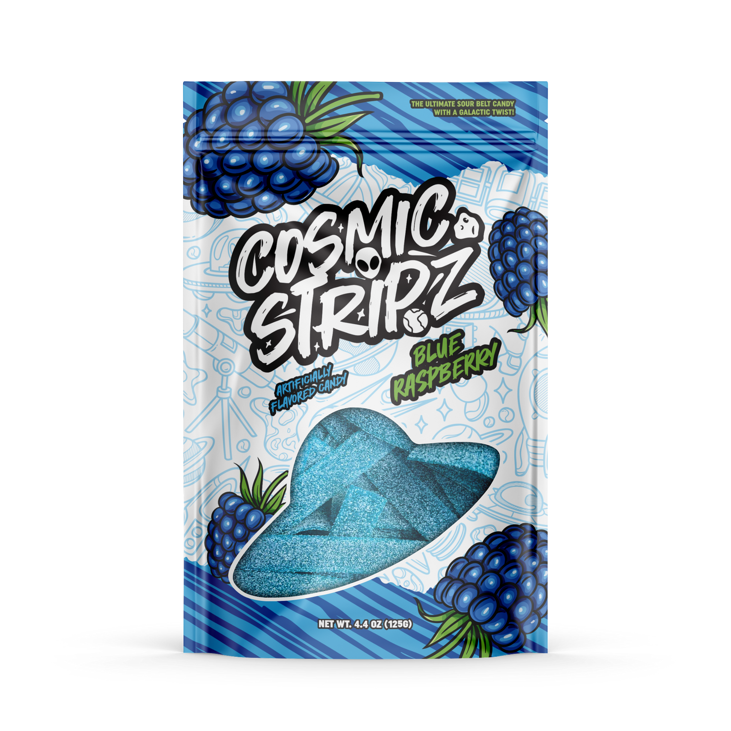 Blue Raspberry - Cosmic Stripz 12 Count