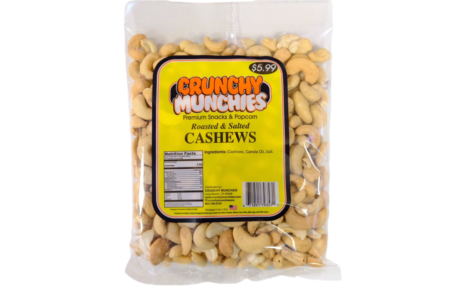 Roasted & Salted Cashews