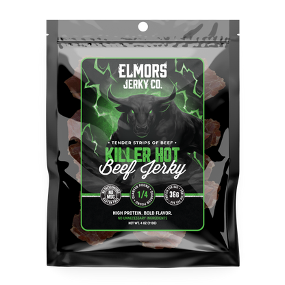 Elmors Jerky co Killer Hot 4oz