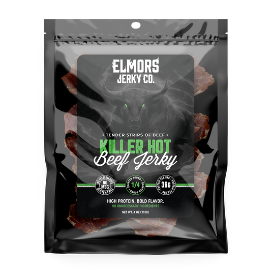 Elmors Jerky co Killer Hot 4oz