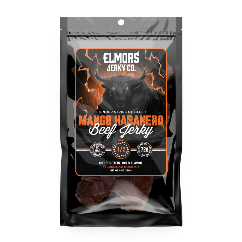 Elmors Jerky co Mango Habanero 8oz HALF POUND