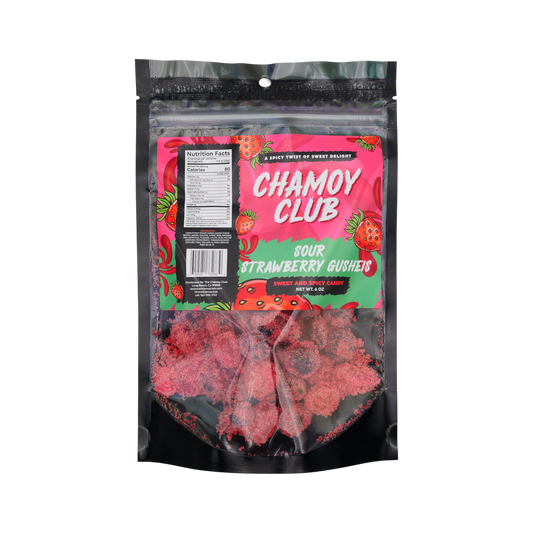 Chamoy Club – Sour Gushies Strawberry | 12-Count