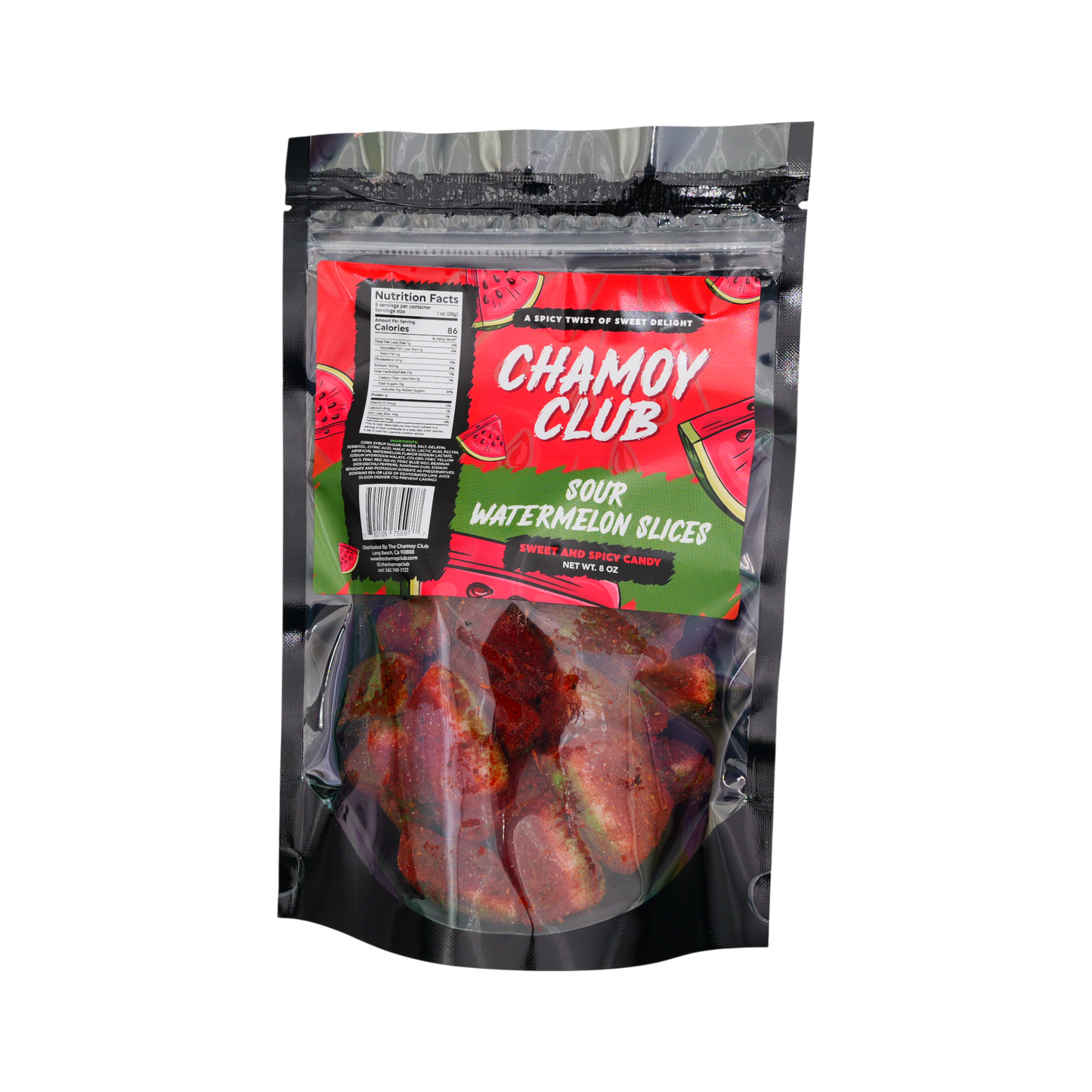 Chamoy Club – Sour Watermelon Slices | 25-Count