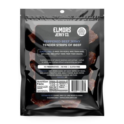 Elmors Jerky co Peppered 4oz