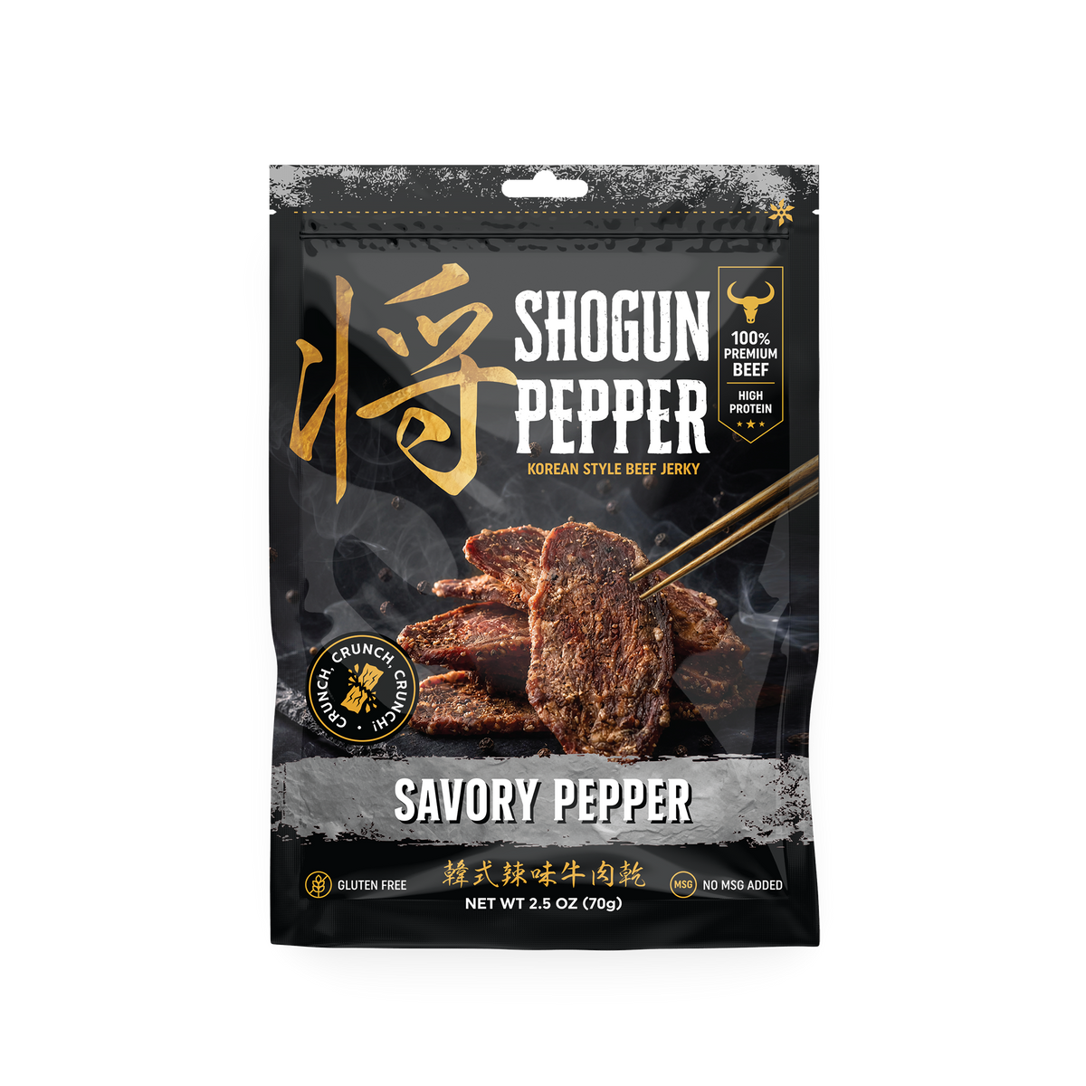 Shogun Pepper: Korean Style Beef Jerky (2.5 oz)