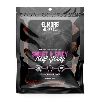 Elmors Jerky co Sweet and spicy 4oz